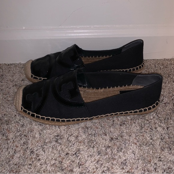 Tory Burch Poppy Logo Espadrille Flats - Picture 4 of 8